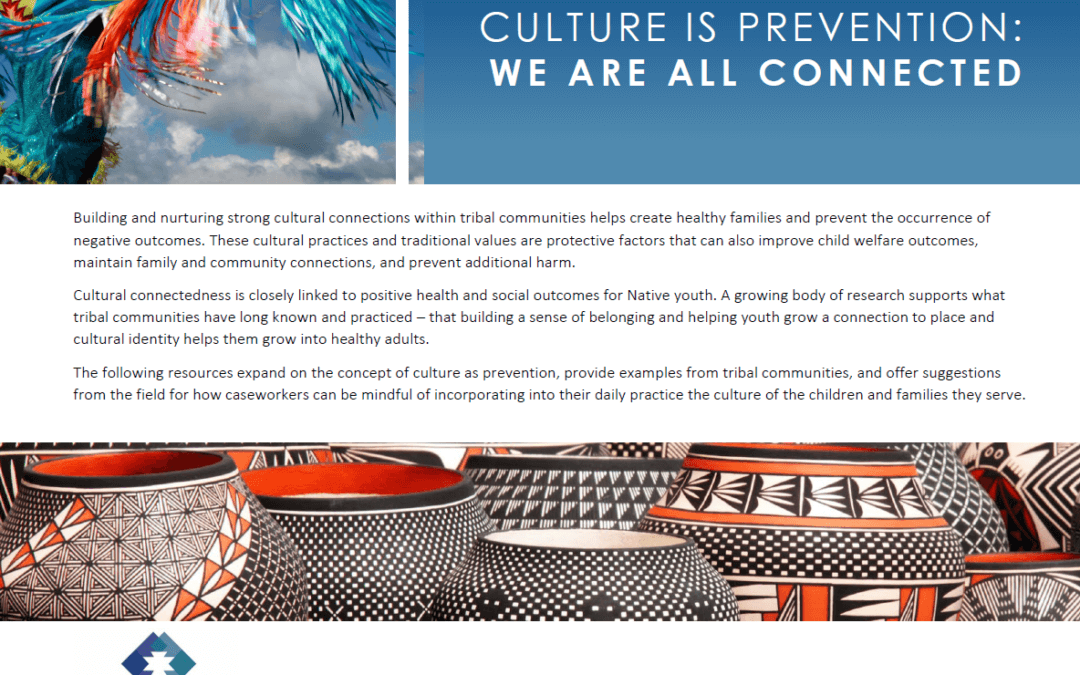 Culture is prevention: we are all connected